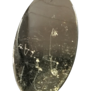 Plaque dorée ovale pour maroquinerie